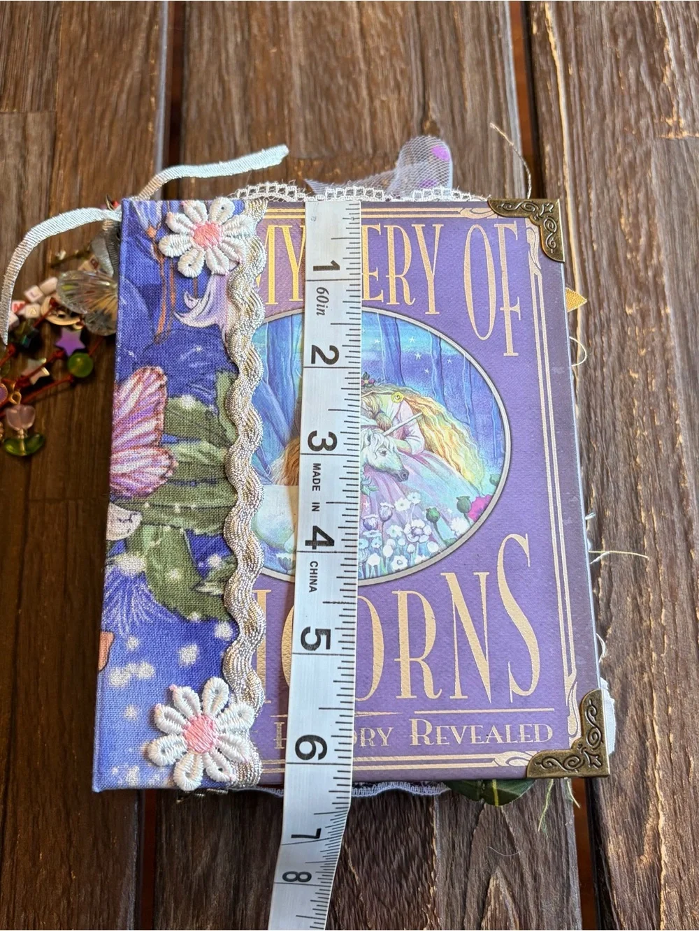 Fairy Woodland Magic Junk Journal HC Mystery Of Unicorns Decorated 3 Signatures